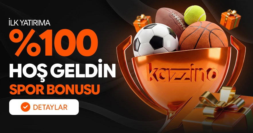 Kazzino turuncu ve beyaz tonlu tanitim gorseli